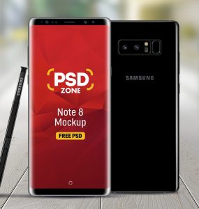 Free Galaxy Note 8 Mockup PSD