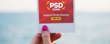 Free Polaroid Photo Mockup PSD`