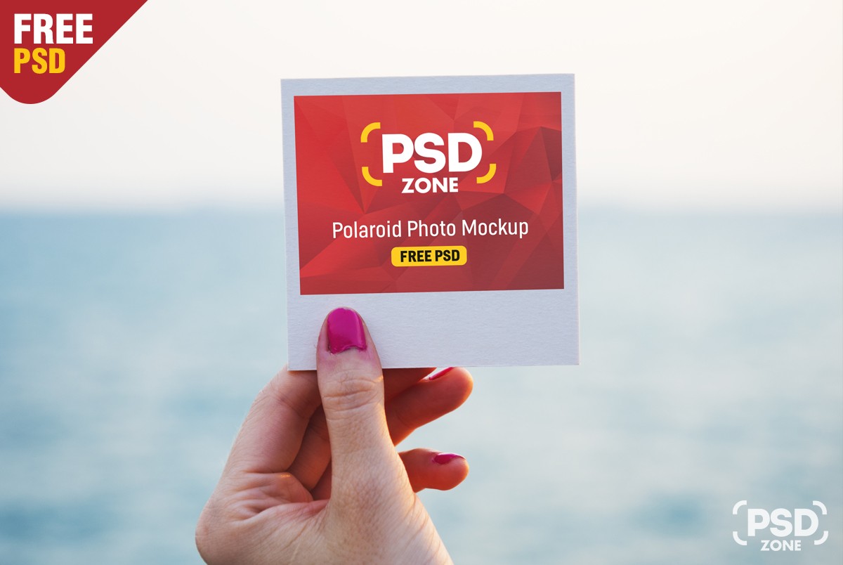 Free Polaroid Photo Mockup PSD - Download PSD