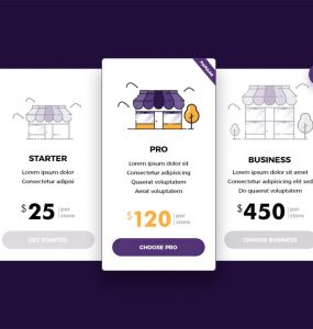 Pricing Table UI Template PSD