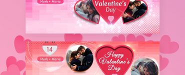 Valentine Facebook Covers Template PSD