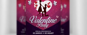 Valentines Day Flyer Free PSD