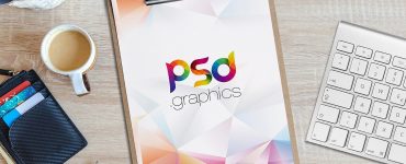 A4 Paper on Clipboard Mockup