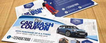 Automobile Coupon Voucher Template PSD