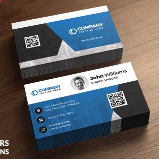 Corporate Business Card Free PSD Template