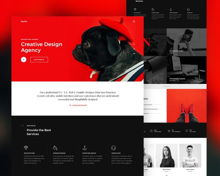 Creative Design Agency Website Template