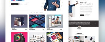 Graphic Designer Portfolio Website Template PSD