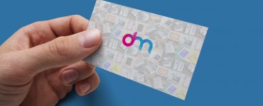 Hand Holding Business Card Mockup PSD