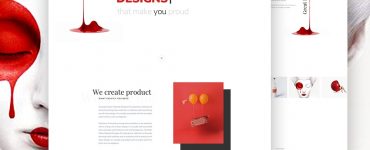 Minimalist Agency Landing Page Template PSD