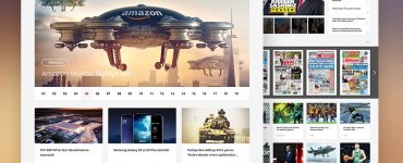 News Portal Website Template Free PSD