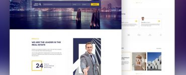 Real Estate Website Template Free PSD