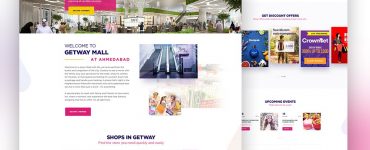 Shopping Mall Website Template PSD