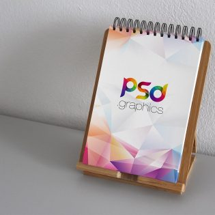 Spiral Notepad Mockup PSD