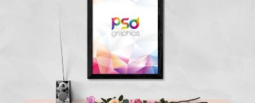 Wall Photo Frame Mockup PSD