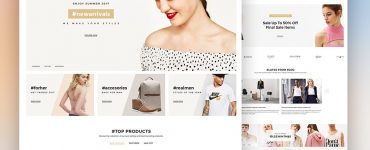 eCommerce Website Theme PSD Template