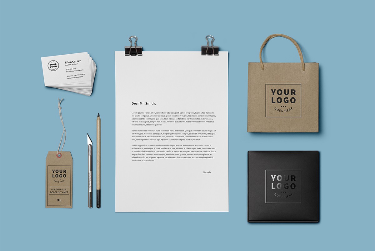 Download Brand Identity Mockup PSD Template - Download PSD