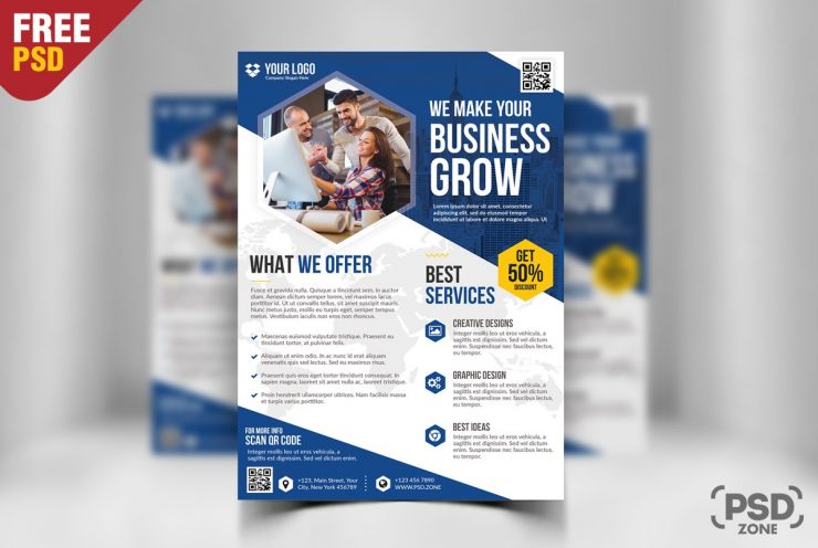 Free Business Flyer Template PSD