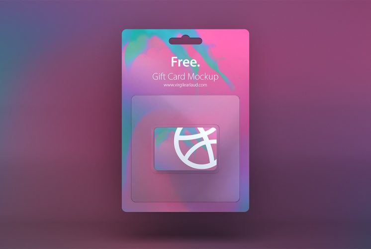 Free Gift Card Mockup PSD - Download PSD