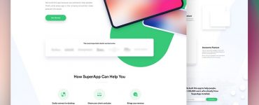 Free Mobile App Website Template PSD