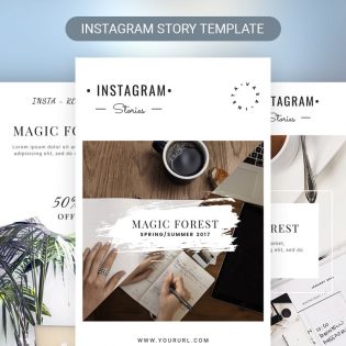 Instagram Stories Template Free PSD