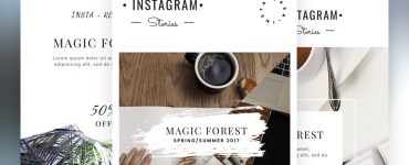 Instagram Stories Template Free PSD