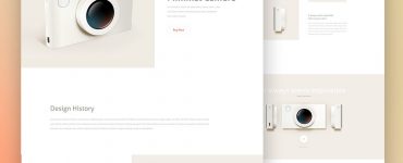 Minimalist Product Landing Page Template PSD