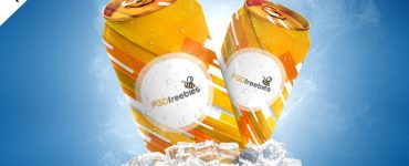 Soda Can Mockup PSD