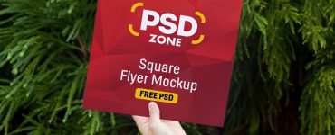 Square Flyer Mockup PSD