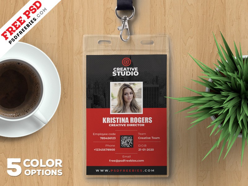 Employee Identity Card Template PSD Download PSD