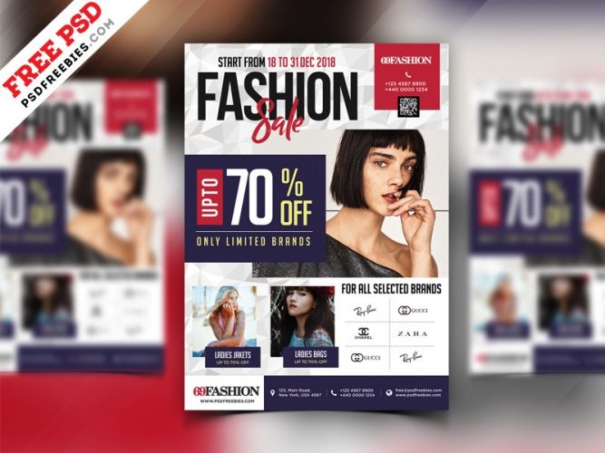 Fashion Sale Flyer Template PSD – Download PSD