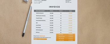 Free Invoice Template PSD