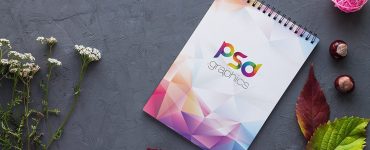 Free Spiral Notebook Mockup PSD