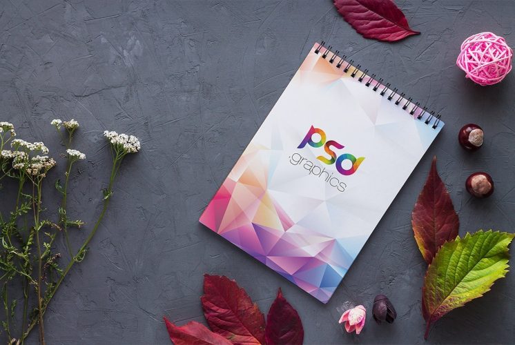 Download Free Spiral Notebook Mockup PSD - Download PSD