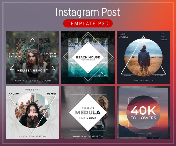 Instagram Post Template Free PSD – Download PSD