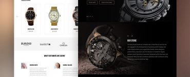 Luxury Watch Website Template PSD