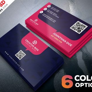 Multicolor Business Card Template PSD