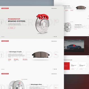 Product Website Landing Page Template PSD
