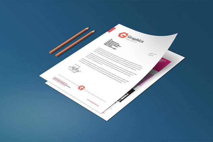 Resume and Cover Letter Mockup Template PSD