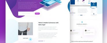 Sales App Landing Page Template PSD