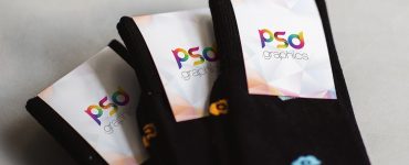 Sock Label Mockup Template PSD