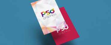 Vertical Business Card Mockup PSD