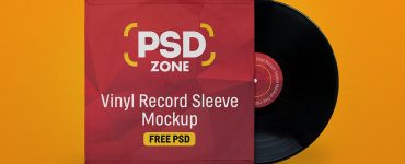 Vinyl Sleeve Mockup PSD