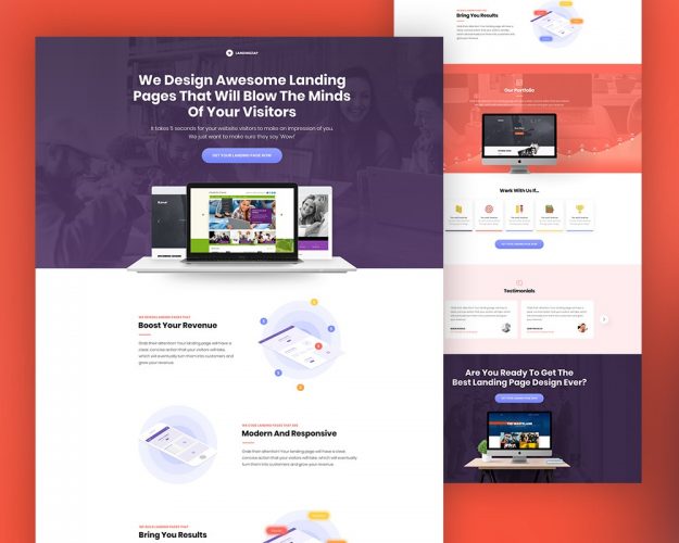 Web Design Company Website Template – Download Psd