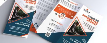 Corporate Tri-fold Brochure Template PSD