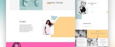 Fashion Website Template PSD