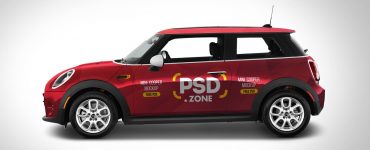 Free Mini Cooper Mockup PSD