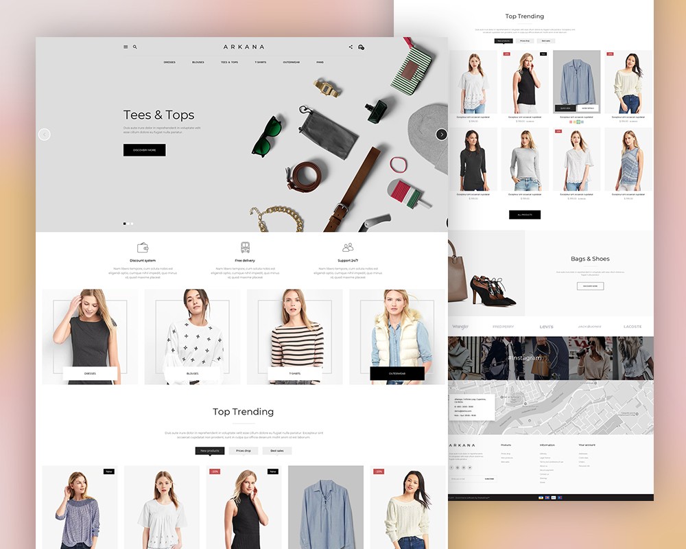 Free eCommerce Website Templates – Download PSD