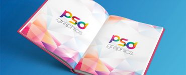 Hardcover Open Book Mockup