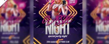 Night Club Party Flyer Template PSD