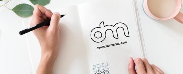 Sketchbook Mockup Free PSD